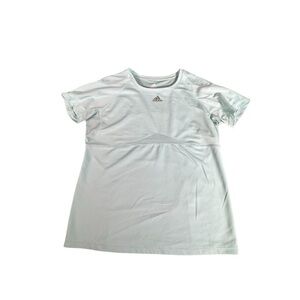 Adidas Women’s Running Shirt Medium Blue Short Sleeve Athletic Activewear Top